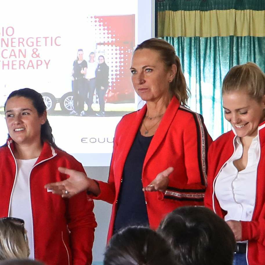 Esther Weber-Voigt bei einer Pr&auml;sentation